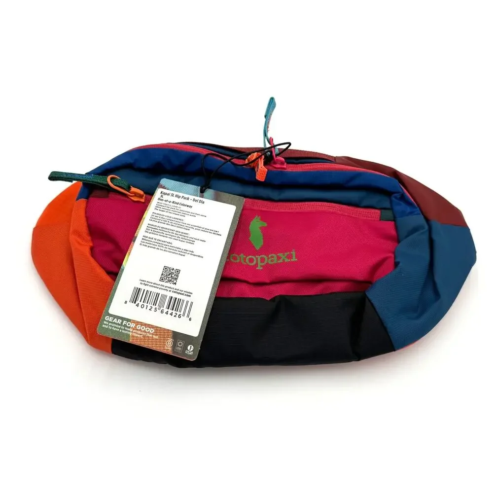 cotopaxi Del Día Multicolor Waist Pack - Pink, Blue, Orange, Black
